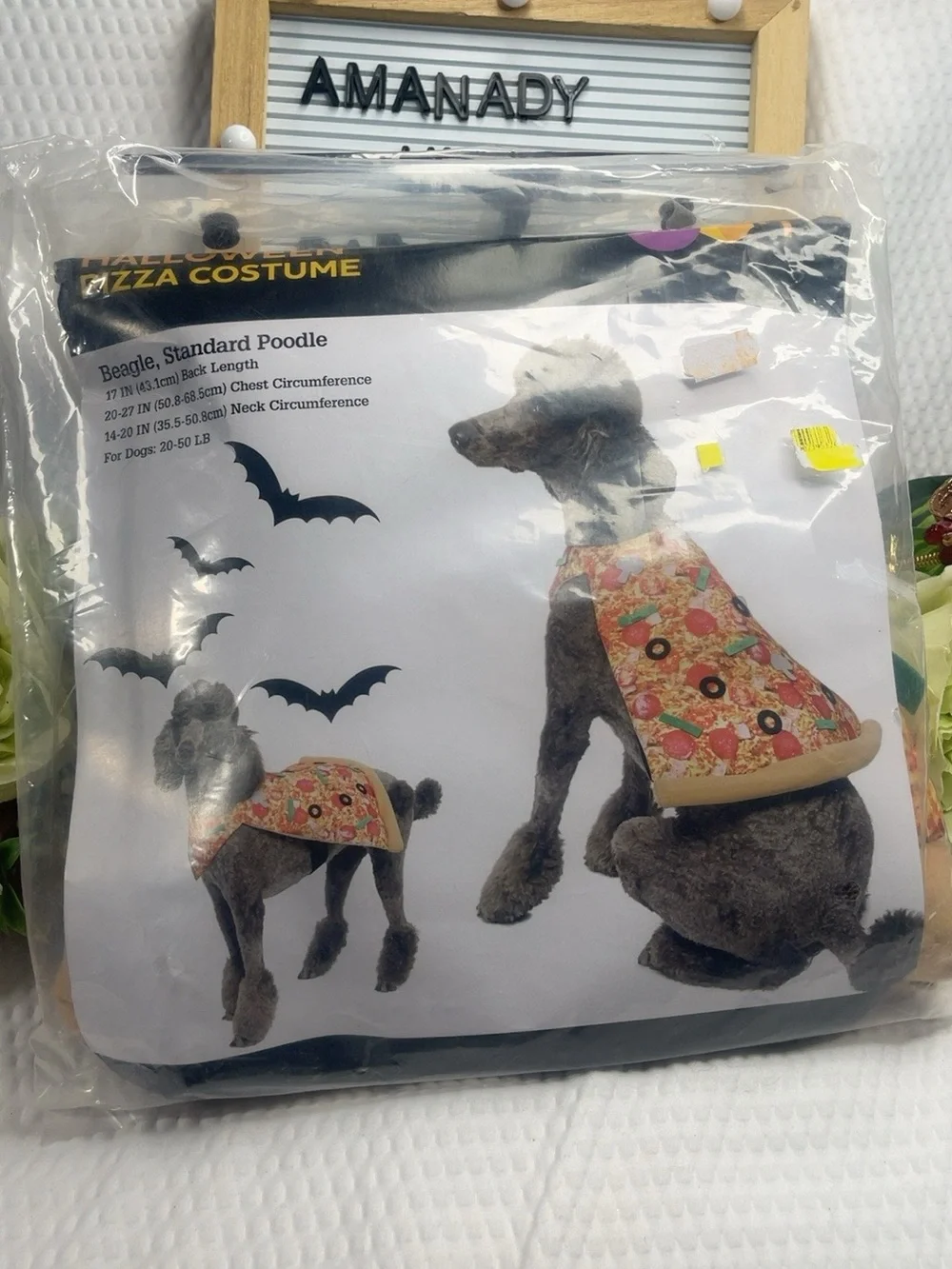 Halloween Pizza Dog Costume Medium 20–50 lb Pet Costume New in Package